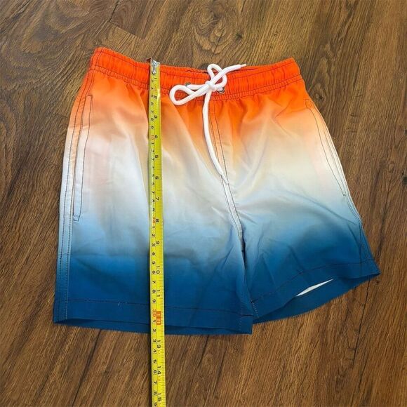 Boys Swim Trunks Size 6-7 Gradient Quick-Dry Swim Shorts - Picture 6 of 7